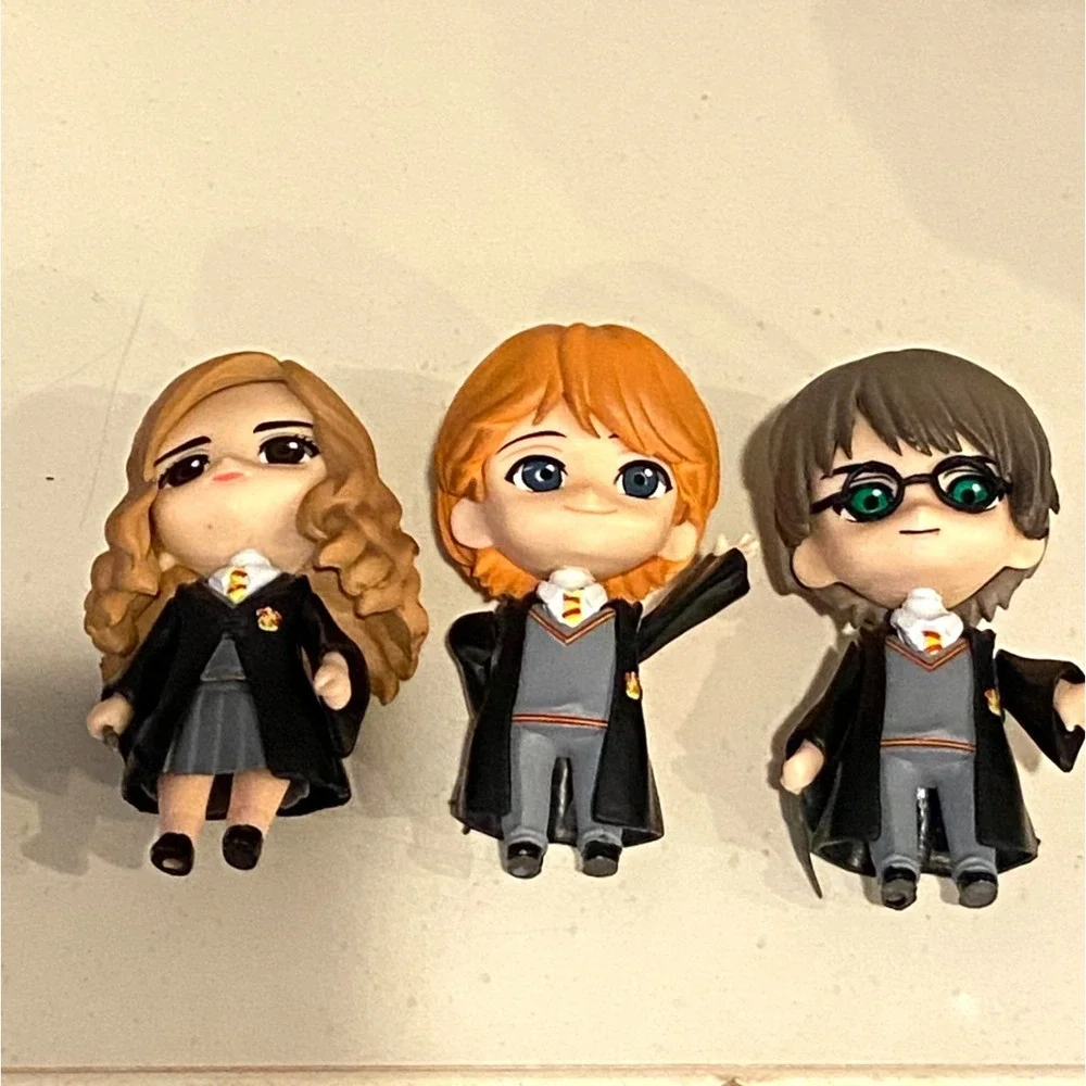 Harry Potter Chibi Figure Set - Harry, Hermione & Ron - Gryffindor Trio